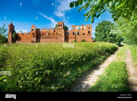 Ruins Of Medieval Teutonic Knights Castle In Szymbark Poland Former