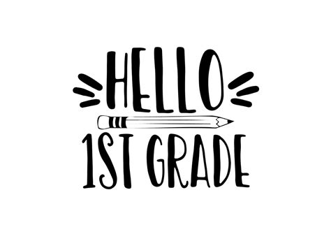 Hello First Grade Graphic By Thesmallhouseshop · Creative Fabrica