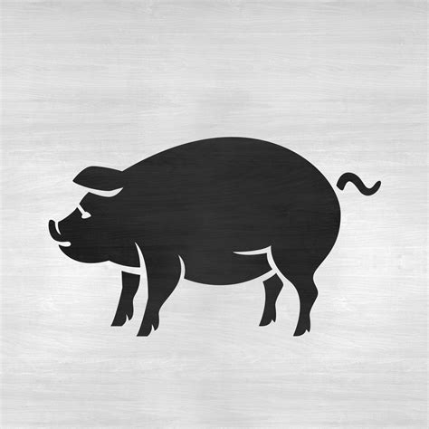 Pig Stencil Easy To Use Stencil Templates Of A Pig For Diy