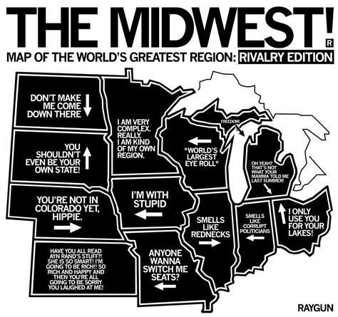 Raygun On Twitter A Map Of Midwestern Rivalries