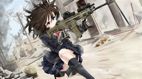 Guns Stockings Call Of Duty Eotech Anime Anime Girls Acr Wallpapers Hd Desktop And