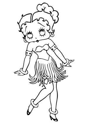 Free Printable Betty Boop Coloring Pages Sheets And Pictures For