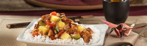 Bake covered in a 350 degree f oven for about 35 minutes. 30-Minute Cashew Sweet and Sour Chicken with Rice | Minute ...
