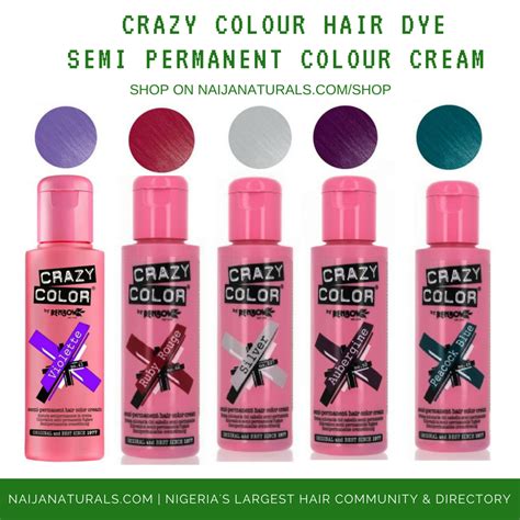 Permanent hair color offers a way for the curious to experiment and perhaps find an entirely new aesthetic in the process. CRAZY COLOUR SEMI-PERMANENT HAIR DYE | NAIJA NATURALS