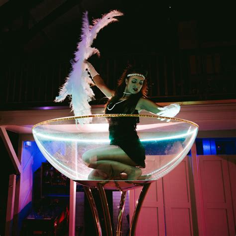 hire martini glass girls for live event entertainment