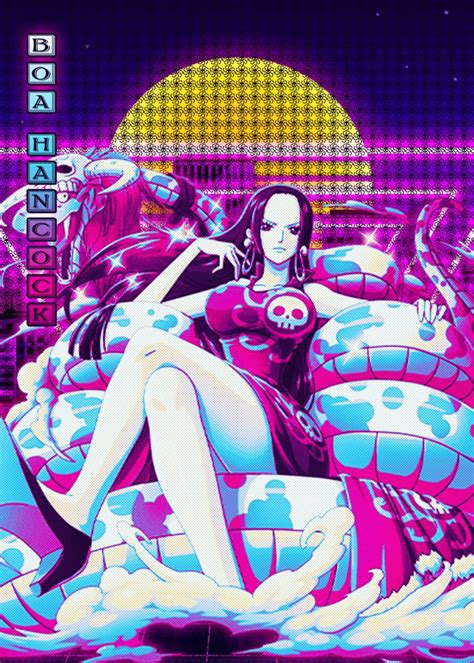 Boa Hancock One Piece Anime And Manga Poster Print Metal Posters Displate Luffy Anime Devil
