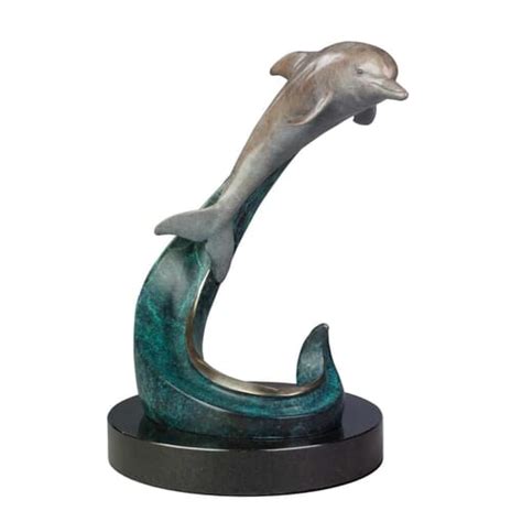 Bronze Dolphin Sculpture Caswell Sculpture