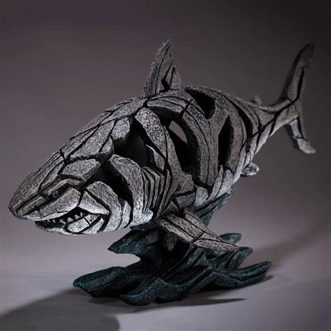 Shark 23 X 12 Enesco Edges Painted Sculpture Matt Buckley Art 6005343