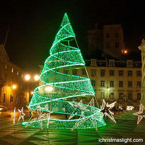 Christmas Outdoor Led Spiral Christmas Trees Ichristmaslight
