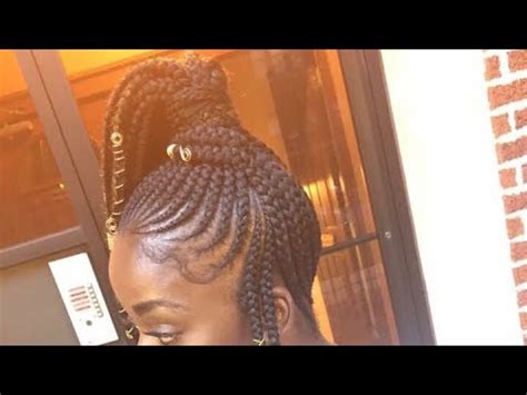 Side braided ponytail. - YouTube