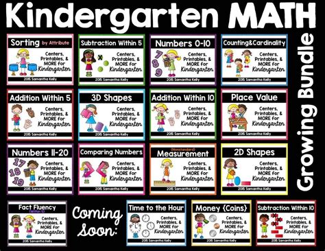 Kindergarten Math | Kindergarten math, Kindergarten, Math