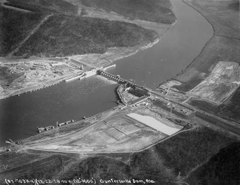 Guntersville Dam Before Water Was Backed Up Clifton Dam Guntersville