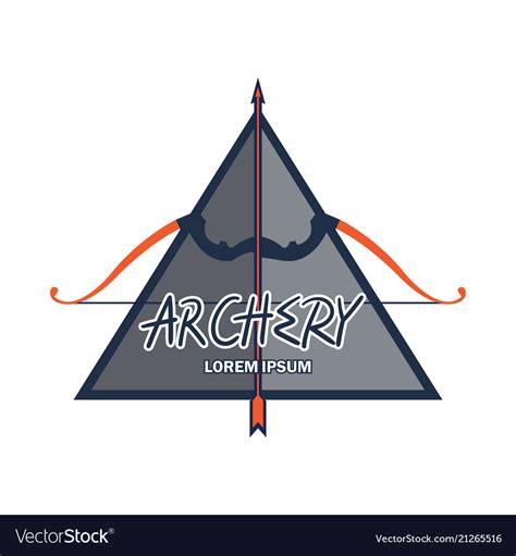 Archery Logo With Text Space For Your Slogan Vector Image