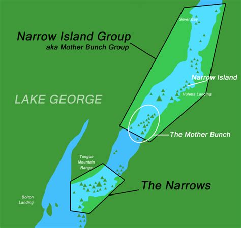 Lake George Island Camping Map World Map