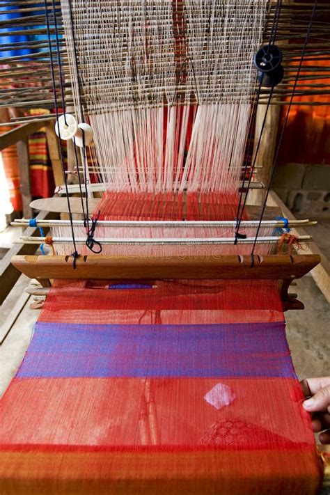 Loom Textiles By Hand Stock Image Image Of Asia Manual 6553247