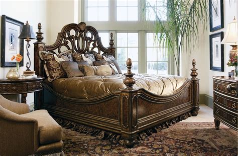 Decorate your house with pillows, tapestries, mugs, blankets, clocks, and more. High end master bedroom set. Manor home collection. Live ...