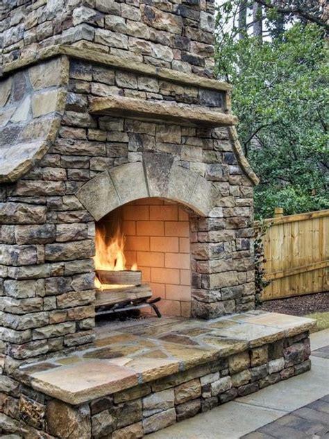 20 Elegant Outdoor Diy Fireplace Design Ideas That Easy To Make