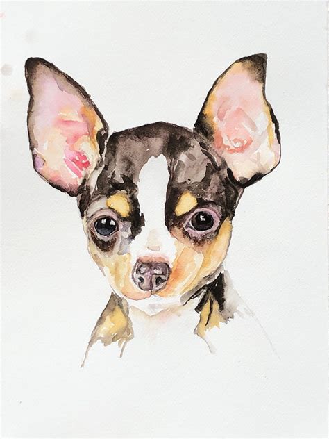 Custom Dog Portrait Custom Chihuahua Painting Custom Pet Portrait