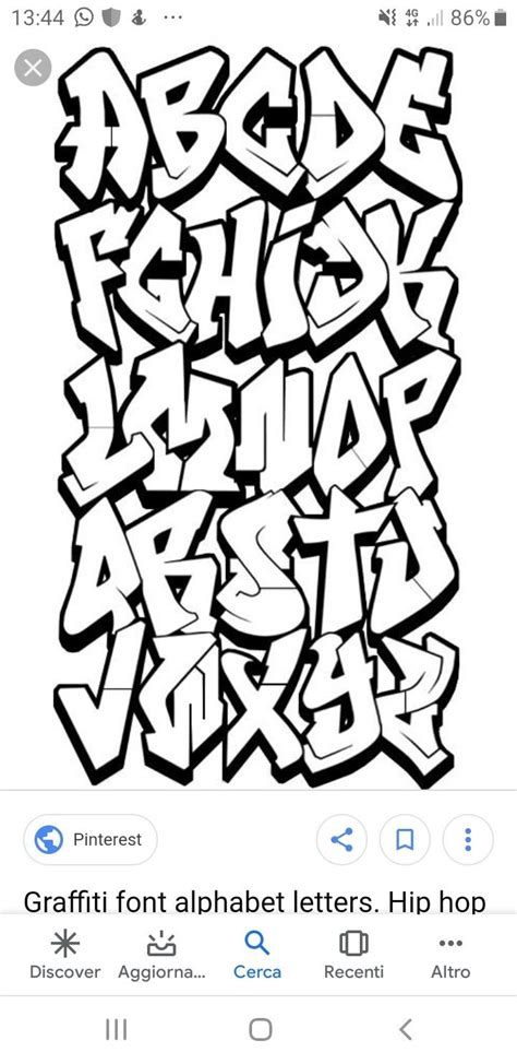 Graffiti Alphabet Graffiti Lettering Hip Hop Calligraphy Abcs