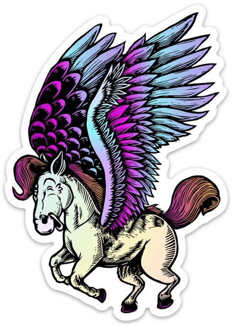 Pegasus Sticker Noosh Studios