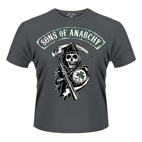 Sons Of Anarchy Mens T Shirt Reaper Shamrock Merchandise Zavvi