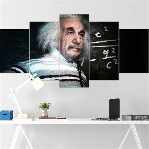 Albert Einstein Canvas Wall Art Multi Panel Framed Canvas Etsy