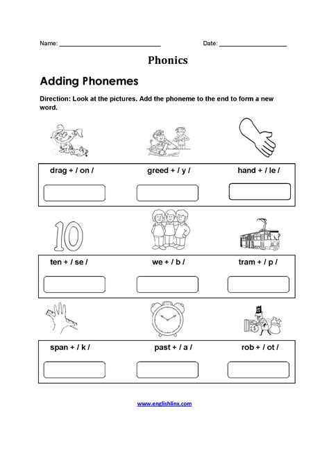 Phonics Worksheets For Adults