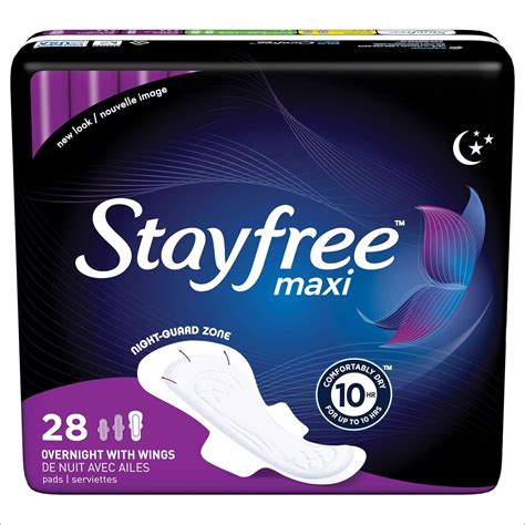 Stayfree Maxi Overnight Pads With Wings For Women Reliable Protection