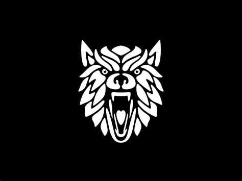 Dribbble Wolf Logo By Isaac Grant Typography Logo Logo Flag Logo