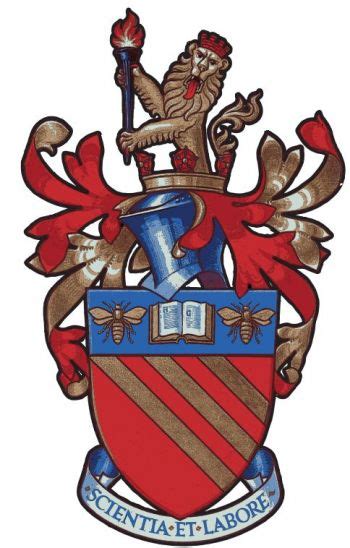 Coat Of Arms Crest Of University Of Manchester Institute Of Science