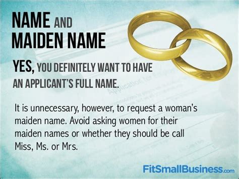 Maiden Name It Is Unnecessary