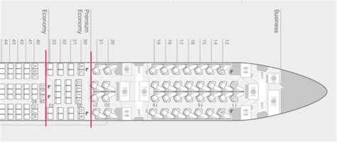 Cathay Pacific Airbus A359 Jet Seat Map