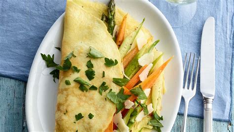Gemüse- Omelett mit grünem Spargel Rezept