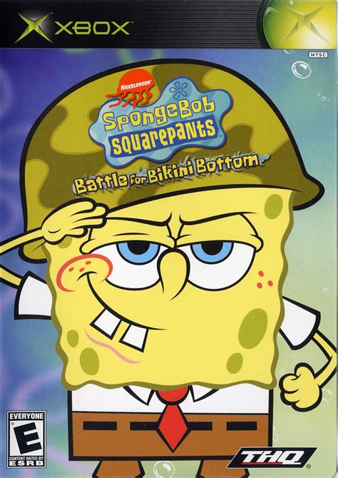 Spongebob Squarepants Battle For Bikini Bottom 2003 Xbox Box Cover