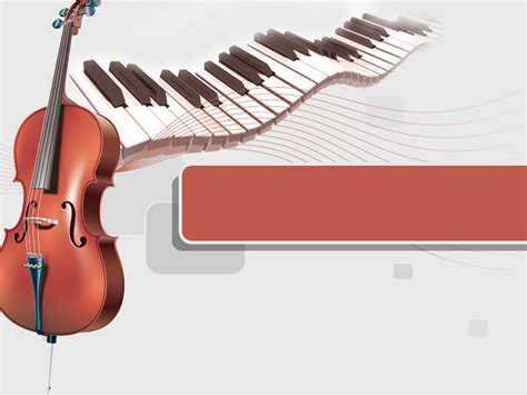Piano And Cello Music Templates For Powerpoint Presentations Piano And