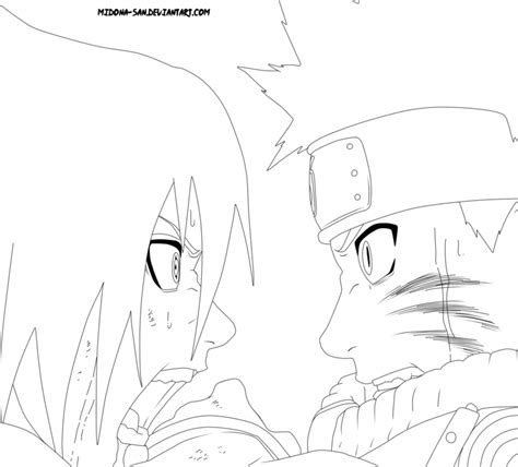 Download Naruto Vs Sasuke Lineart By Midona San Naruto Vs Sasuke