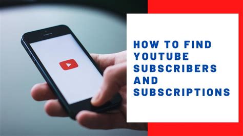 How To Find Your Youtube Subscribers And Subscriptions Youtube