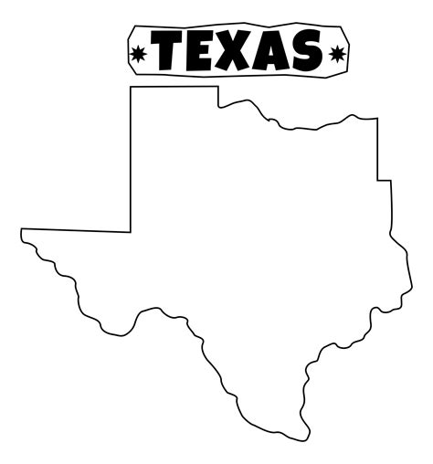 Printable Texas Outline Printable Blank World