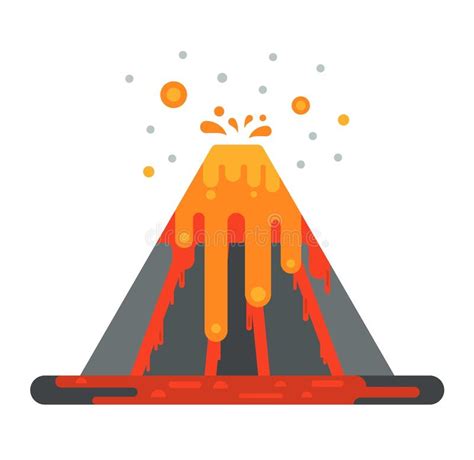 Volcano Vector Illustration Stock Vector Illustration Of Active