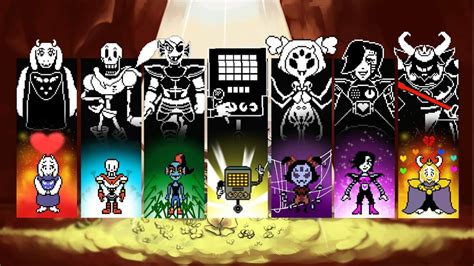 Undertale All Main Boss Battle Themes Pacifist Genocide Final