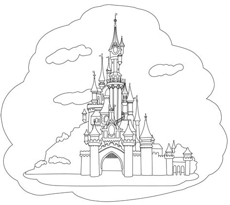 Disneyland Coloring Pages - Disney World Coloring Pages