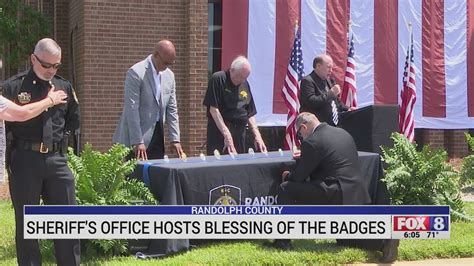 Randolph County Sheriffs Office Holds Blessing Of The Badges Youtube