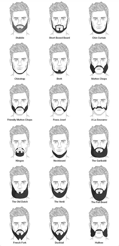 Facial Hair Types Diagram Haircut Names For Men Names Of Haircuts Hot