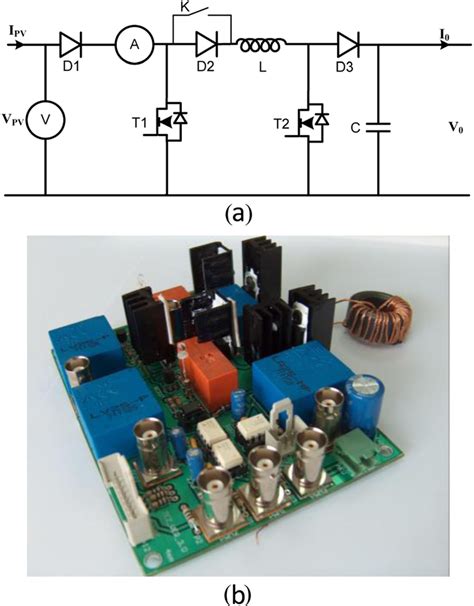 The ring can be extended by more chips that modify the value. (a) Basic circuit diagram of MPPT and (b) designed circuit board | Download Scientific Diagram