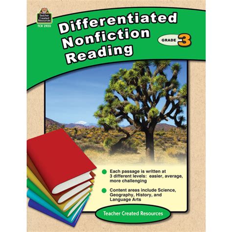 Differentiated Nonfiction Reading Grade 3 Tcr2920 Teacher Created