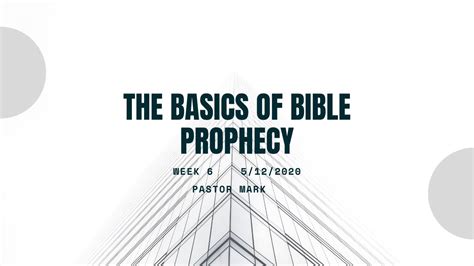The Basics Of Bible Prophecy — Part 6 Youtube