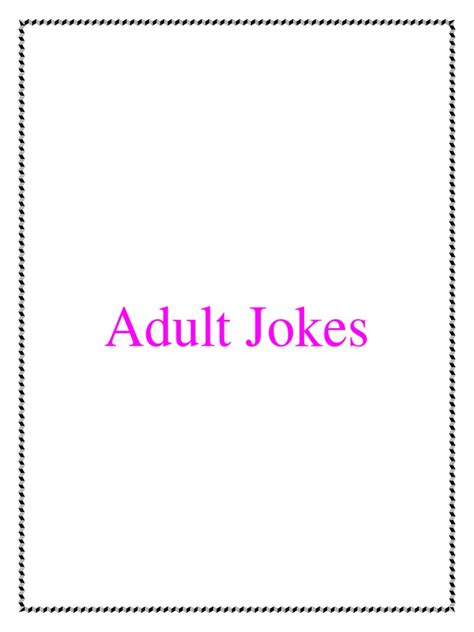 Adult Jokes Pdf