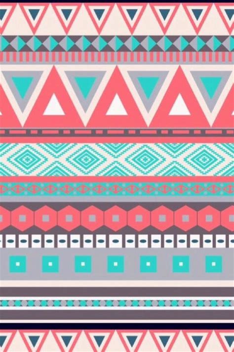 Aztec Print Wallpaper Pink