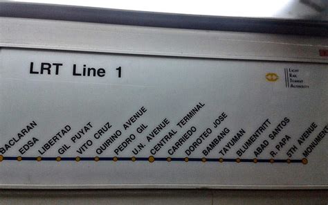 The Light Rail Transit Line 1 Lrt 1 Directions Routes