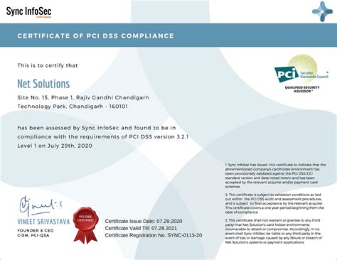 Net Solutions Achieves Pci Dss Level Service Provider Certification